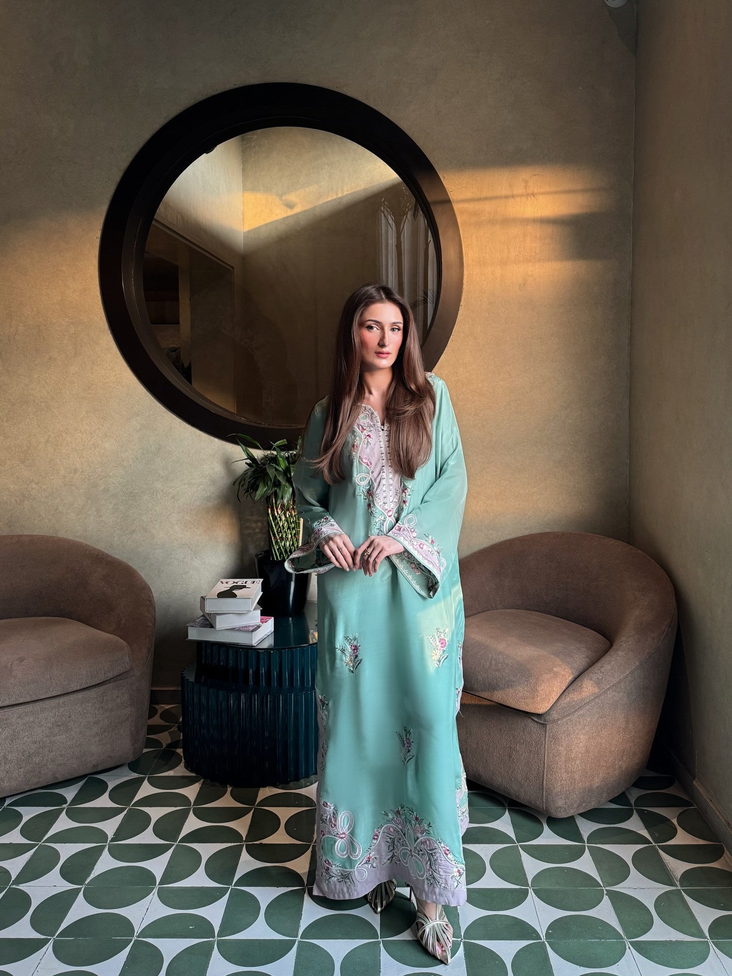 green emerald velvet dress Primavera 13153 Modest Formal Dress Antique Rose / 12